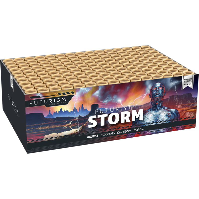 FUTURISTIC STORM COMPOUNDBOX 150 SHOTS